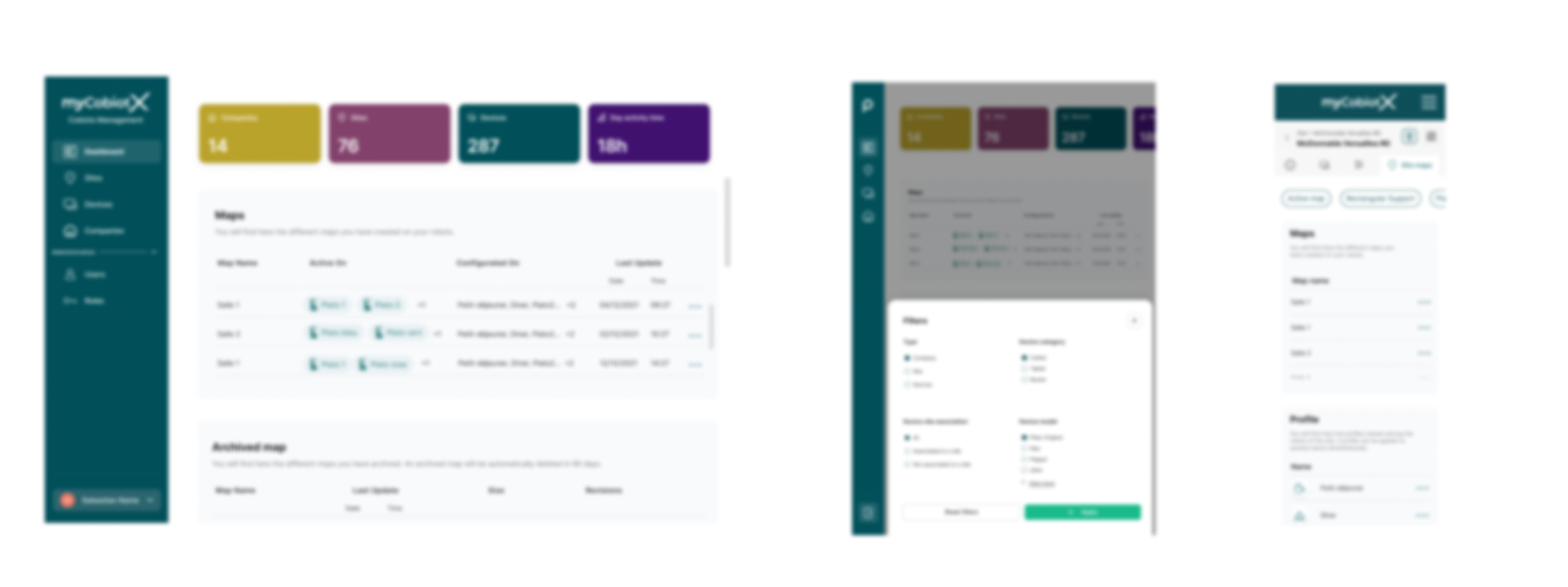 CobiotX Dashboard Interface